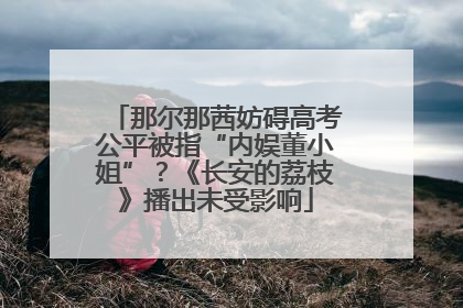 那尔那茜妨碍高考公平被指“内娱董小姐”？《长安的荔枝》播出未受影响