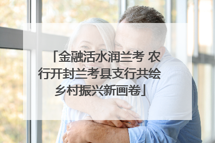 金融活水润兰考 农行开封兰考县支行共绘乡村振兴新画卷