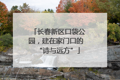 长春新区口袋公园，建在家门口的“诗与远方”