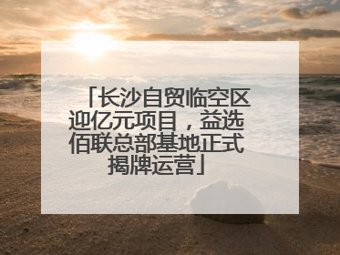 长沙自贸临空区迎亿元项目，益选佰联总部基地正式揭牌运营