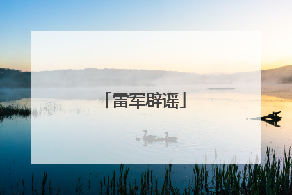 雷军辟谣