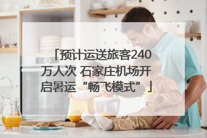 预计运送旅客240万人次 石家庄机场开启暑运“畅飞模式”