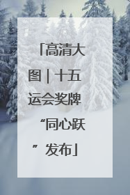 高清大图｜十五运会奖牌“同心跃”发布