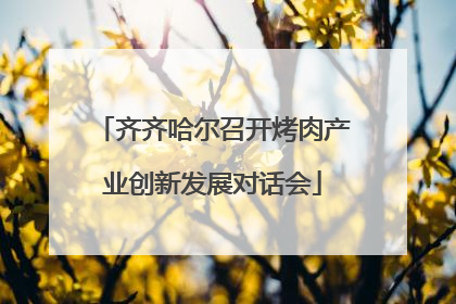 齐齐哈尔召开烤肉产业创新发展对话会
