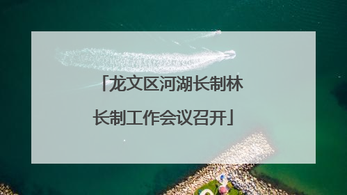 龙文区河湖长制林长制工作会议召开