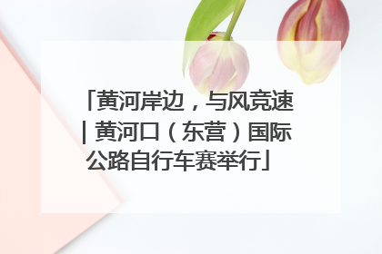 黄河岸边，与风竞速｜黄河口（东营）国际公路自行车赛举行