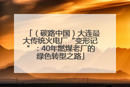 （碳路中国）大连最大传统火电厂“变形记”：40年燃煤老厂的绿色转型之路
