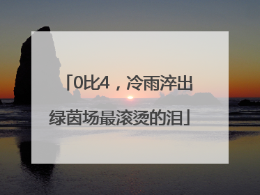 0比4，冷雨淬出绿茵场最滚烫的泪