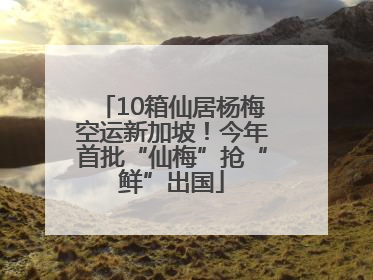 10箱仙居杨梅空运新加坡！今年首批“仙梅”抢“鲜”出国