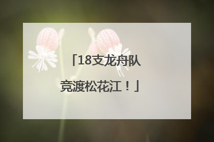 18支龙舟队竞渡松花江！