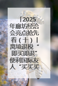 2025年廊坊经洽会亮点抢先看（十）丨离境退税“即买即退”便利国际友人“买买买”