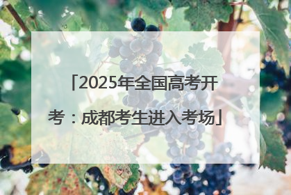 2025年全国高考开考：成都考生进入考场