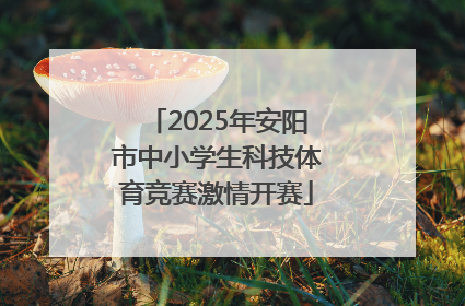 2025年安阳市中小学生科技体育竞赛激情开赛