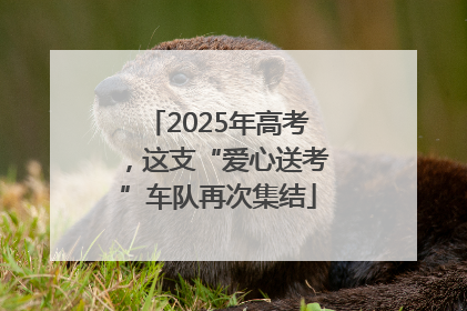 2025年高考，这支“爱心送考”车队再次集结