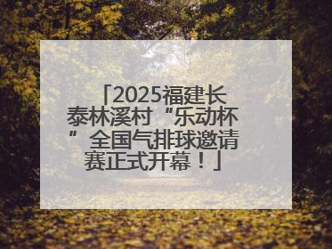 2025福建长泰林溪村“乐动杯”全国气排球邀请赛正式开幕！