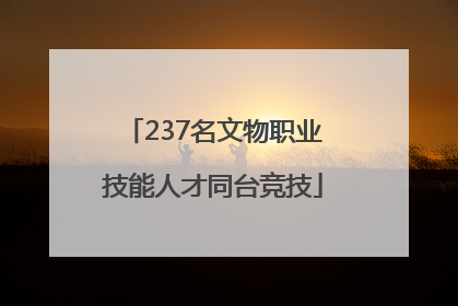 237名文物职业技能人才同台竞技