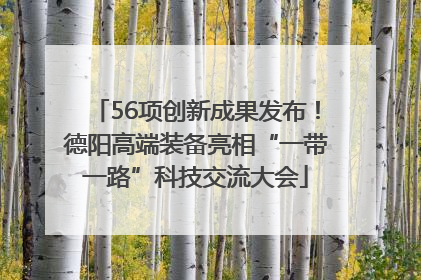 56项创新成果发布！德阳高端装备亮相“一带一路”科技交流大会